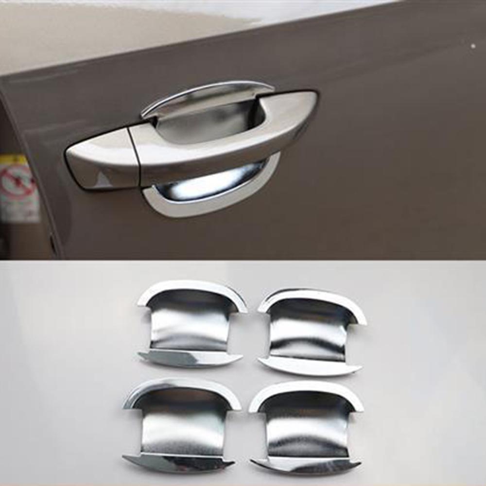 Для Volkswagen Passat B6 2011 2012 2013 2014 2015 2016 Автомобильные аксессуары ABS Хромированные накладки на ручки дверей с защитой, стиль наклеек