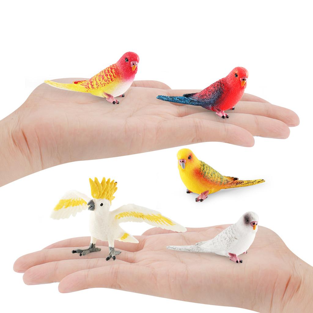 Simulation Bird Bird Parrot Model Cognition Parrot Cockatoo Desktop Static Decorative Ornament Toy