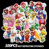 Mario 100pcs Super Bros Princess Kawaii Notes Stickers Laptop Bikes Waterproof