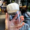 10.2oz Mini Water Bottle Plastic Clear Milk Cup Portable Reusable Drinking Cups Summer Drinkware Travel Outdoor Birthday Gifts