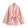 Winter High Street European/American Style Women's Fashion Belted Coat