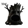 Unique Resin Candlestick 3D Printed Spooky Tree Candle Holder, Creepy Stump Figurine Home Accents for Halloween Decoration, Desktop Storage