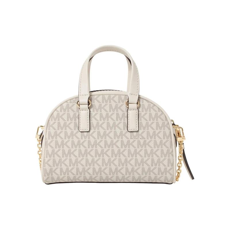 Michael Kors Сумка Williamsburg classic пресбиопический логотип цепочка застежка-молния с кожаной отделкой сумка-ракушка ручная сумка на плечо сумка через плечо женская