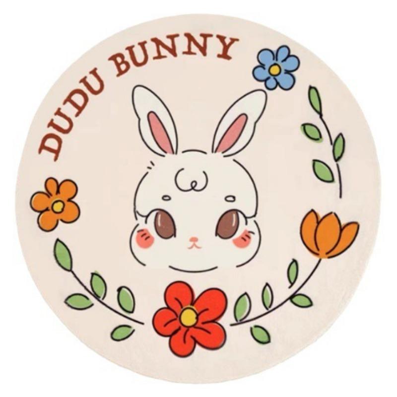 Ковер для спальни Плюшевый Мультяшный Декор Комната Девочки Покрывало на Кровать Гардеробная Гостиная Толстый Имитация Кашемира Круглый Коврик