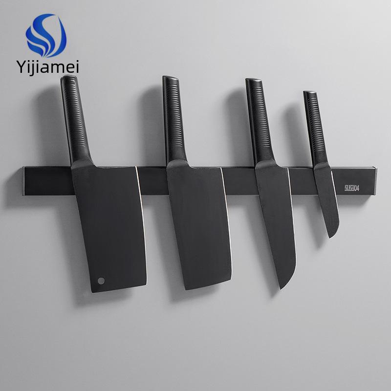 Магнитная подставка для ножей - настенное крепление без перфорации из нержавеющей стали 304 для хранения на кухне