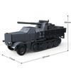 726 деталей  Армия Второй мировой войны Военные Солдаты Немецкий 88-мм зенитный орудие Транспортный автомобиль Модель Конструктор Строительные блоки Кирпичики Детские игрушки