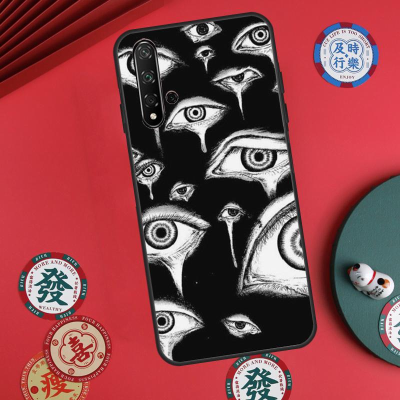Страшные Глаза Лица Для Huawei Nova 5T 9 10 SE 7i 8i 11i 12i Y73 Y72 Y61 Y91 Y60 Y70 Y90 P20 P30 P40 Lite Чехол