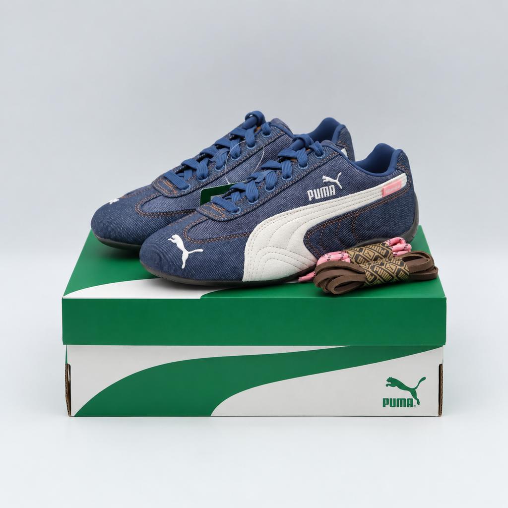 406918-01 atmos Pink Puma Speedcat Деним Темно-синий Теплый белый (Мужской)