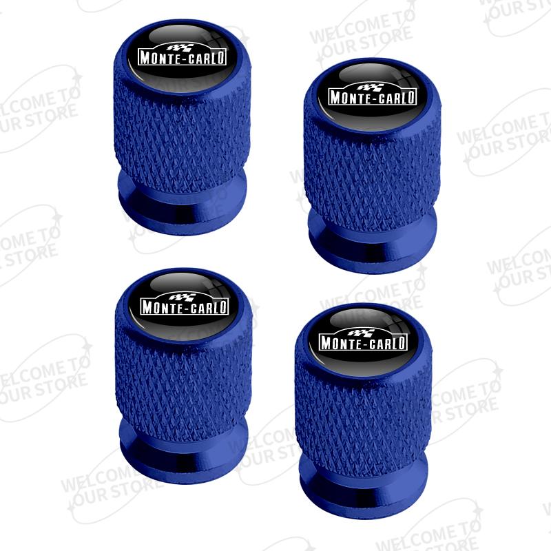 Aluminum For Skoda Monte Carlo Logo Octavia Superb Fabia Sport Line 4pcs Car Decor Wheel Tire Valve Caps Stem Cover Accessories