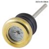 Kijima Motorcycle Parts Dipstick Oil Temperature Gauge for Softail Brass Bezel ('00-'15) HD-04122