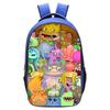 School Bag Monster Choir School Bag, Blue 16 Inch 13 Elementary School Backpack