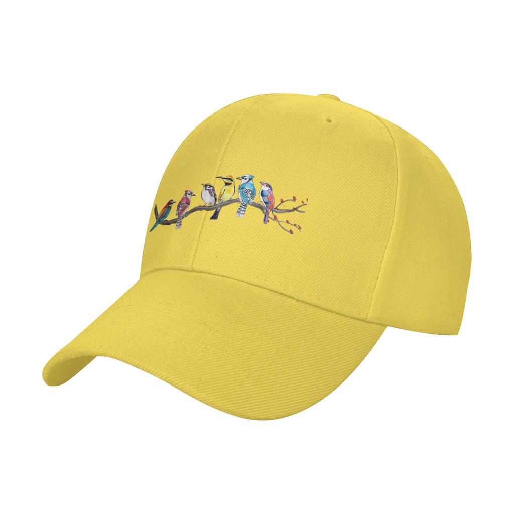 Birds On A Branch Birding Bird Watching Bird Watcher Baseball Cap Print Trucker Hat Summer Unisex Unisex Skate Snapback Cap