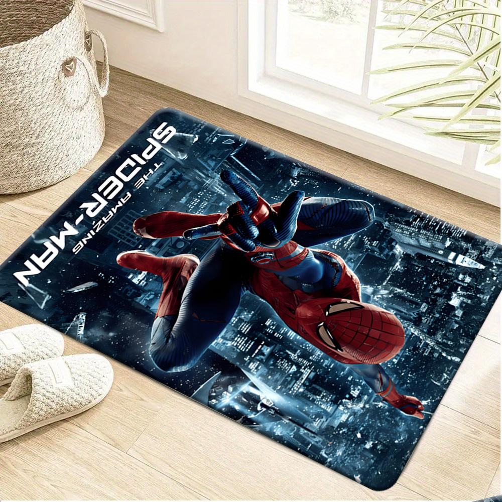 1pc Flannel Rug Marvel Superheroes Bathroom Mat, Multiple Sizes, Multi-functional for Daily Use, Suitable for Bathroom, Entran