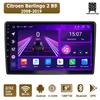 Автомобильная магнитола Android Car-Play для Citroen Berlingo 2 B9 2008-2019 Мультимедийный плеер Головное устройство Стерео Навигация GPS BT WIFI, 8 ЯДЕР , 2+32 ГБ