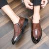 Men's Shoes Outdoor Fashion Luxury Men Loafers New Mens Slip On Shoes Leather Business Shoes Black All-match Male Walking Flats