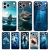 Мягкий прозрачный чехол из ТПУ для телефона iPhone 17 Air 16E 16 11 15 14 Pro MAX 12 13 7 8 Plus SE Пасхальный чехол Полная защита спинки Акула