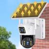 LOOMOOJ69 Solar 4G Dual-Lens Outdoor Security Camera