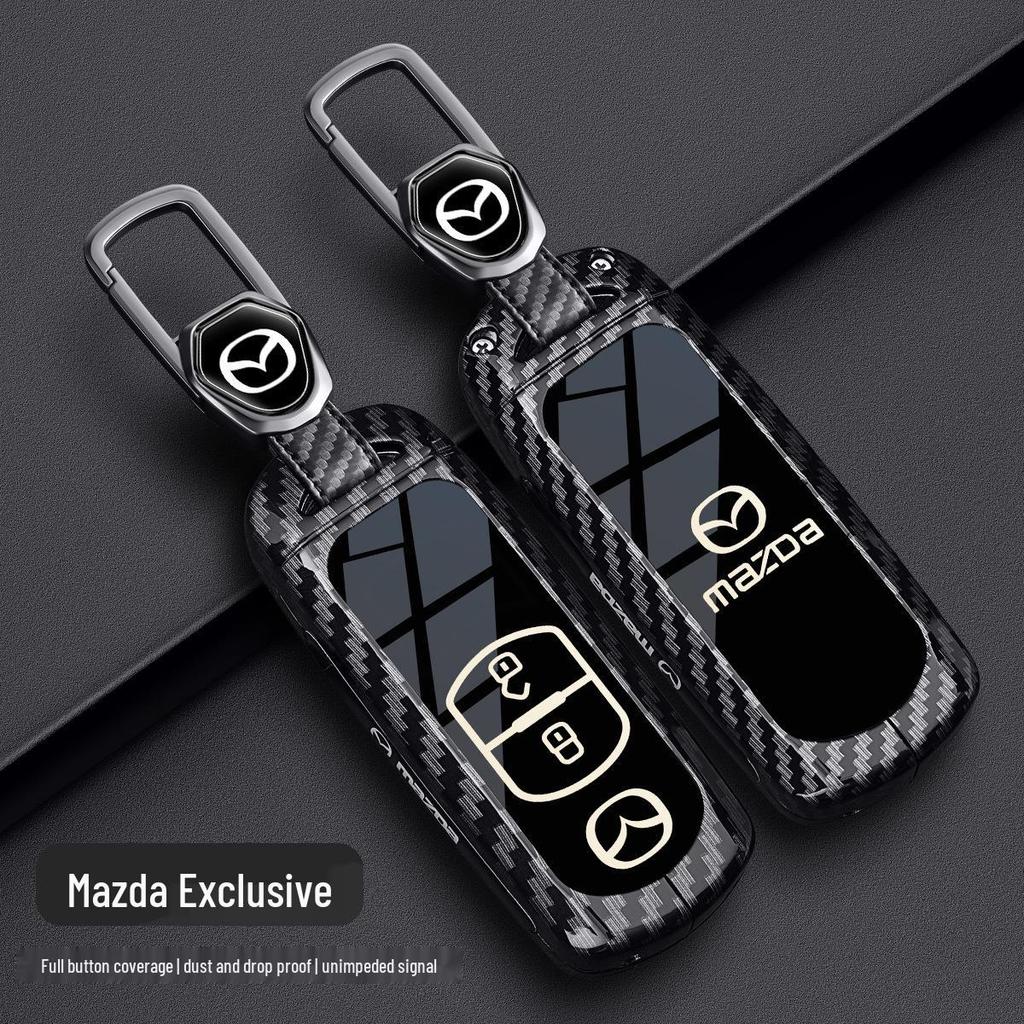 Чехлы для ключей из углеродного волокна для Mazda: Atenza, CX5, CX4, Axela, CX30, CX8, EZ-60