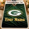 Фланелевое одеяло Green Bay Packers с индивидуальным текстом имени Персонализированное Мягкое Теплое Плед Декор для дома Подарок