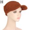1PC Sun Hat Sunscreen Cap Solid Color Turban Cap Summer Female Hat Fashion Female Hat