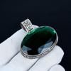 Green Tourmaline Pendant, 925 Sterling Silver Handmade Jewelry, Tourmaline Silver Pendant, Party Wear Jewelry For Women's, Pendant Gift For Her