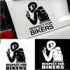 Car Motorcycle1pc 15x11CM Respect Biker Decor Sticker For On Vinyl 3D Stickers Motorcycle Vinyl 3D Stickers And Decals