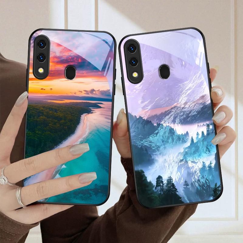 Морская буря маленький парусник Для Samsung Galaxy A20 A20s 21s A22 A23 A24 A25 A26 A42 A90 A50 A55 52s A56 A70 A71 72 стеклянный чехол для телефона