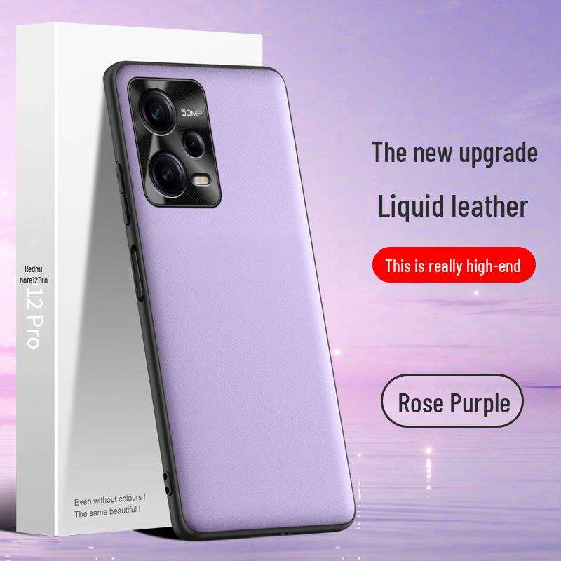 Защитный чехол из жидкой кожи для Redmi Note 12 Pro от падения — одна часть доступна для отправки