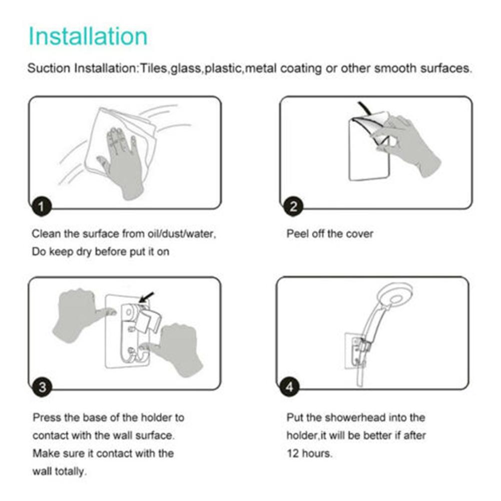 Держатель для душевой лейки Дом и сад 1 шт. Регулируемый алюминиевый