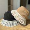 Вязаная юбка с краем, женская летняя новая шляпа от солнца и защиты от солнца