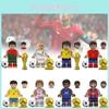 Soccer Star Series Team Building Blocks Set Small Plastic Pieces