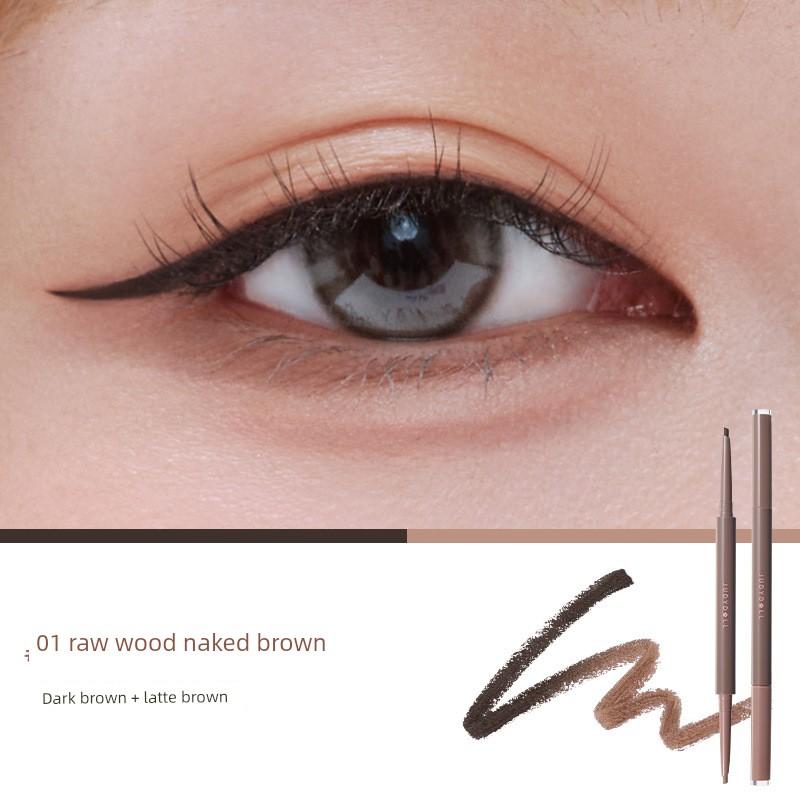 Judydoll Orange Duo Color Eyeliner Gel Pen Double-Ended Silkworm Pen Non-Smudging Waterproof Long-Lasting for Beginners