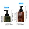 Refillable Square Mousse Foam Bottle 250/500ml Pump Liquid Soap Dispenser Hand Sanitizer Cosmetic Container for Kitchen