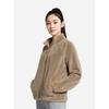 DaiSo [common] Fluffy Long Sleeve Fleece Half Zip Up S Milk Brown