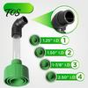 Diy Cooling Unit Tune Up Accessory AC Drain Line Cleaner Adapter, Universal Plastic Pipe Tool, HVAC to PVC Wet System Flush Tool Vac Attachment, 8.27