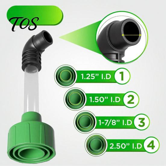 Diy Cooling Unit Tune Up Accessory AC Drain Line Cleaner Adapter, Universal Plastic Pipe Tool, HVAC to PVC Wet System Flush Tool Vac Attachment, 8.27