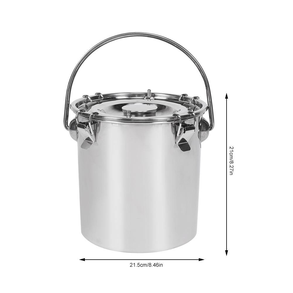5L Stainless Steel Plugging In Silver Electric Milking Machine Milker (Sheep )