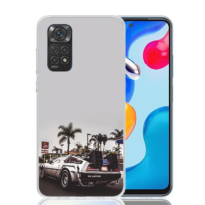 Back To The Future Time Machine Phone Case For Xiaomi Redmi Note 15 14 13 12S 12 Pro Plus 11S 11E 11 11T 10S 10 Art Soft Pattern