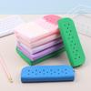 Soft Silicone Pencil Case Zipper Pouch Waterproof Lightweight Storage Bag for Kids School Office Writing Tools
