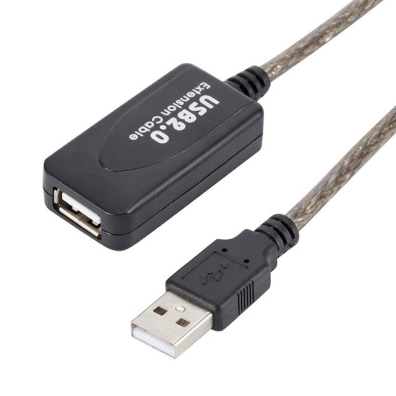 3M 5M 10M 15M 20M 25M 30M USB 2.0 Удлинительный кабель Папа-Мама Активный повторитель Удлинитель для беспроводной сетевой карты USB-адаптер Кабель