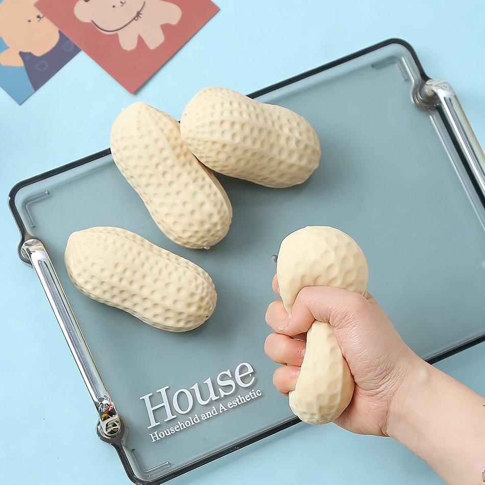Creative Peanut Stress Ball Soft Squeeze Toy Asmr Sensory Squishy Squishy Slow Rebound Toy Anti-Stress Gift For Anxiety Relief
