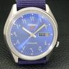 Seiko 5 АВТОМАТИЧЕСКИЕ 7019A ВИНТАЖНЫЕ ЯПОНСКИЕ МУЖСКИЕ ЧАСЫ С СИННИМ ЦИФЕРБЛАТОМ И АРАБСКИМИ ЦИФРАМИ a701457-5