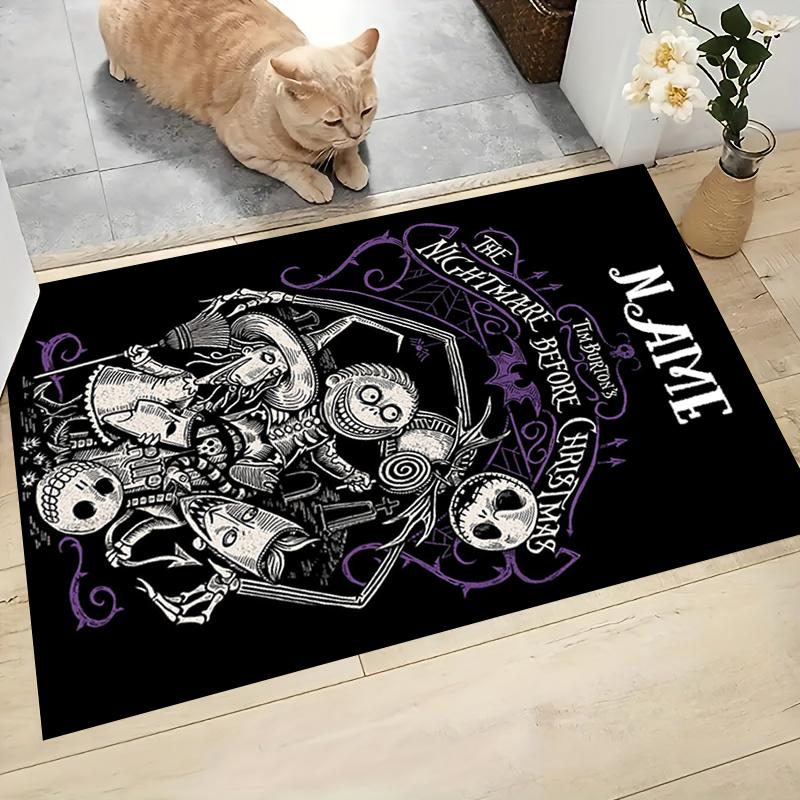 Custom Name Nightmare Before Halloween Carpet Rug Customizable Soft Washable Anti-Slip Home Living Room Sofa Mats Personalized Rug. 0909381