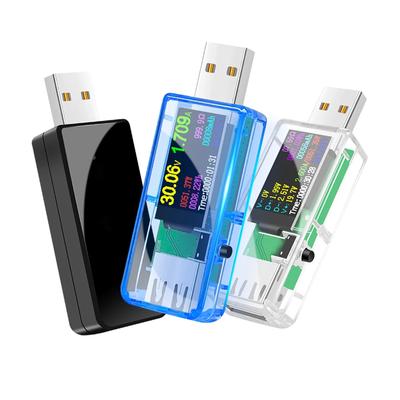 13 в 1 USB-тестер Индикатор напряжения тока Цветной ЖК-дисплей USB-тестер Электрический амперметр Мощность