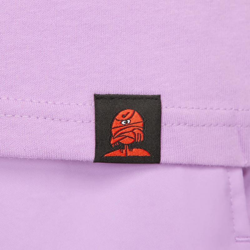 Nike Повседневная спортивная футболка с баскетбольным принтом и коротким рукавом, мужские топы розового цвета FJ2324-532