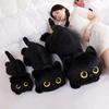 Ins Style Black Cat Plush Toy Super Soft Cat Stuffed Toy Gift Idea Cat Plush Doll  Birthday Gifts