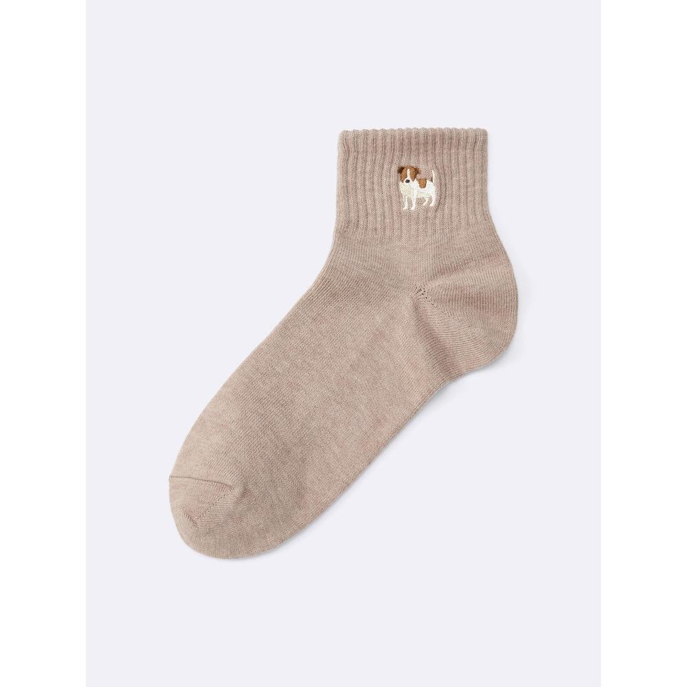 GU by Uniqlo Ankle Socks  Embroidery 