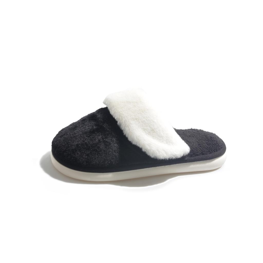 Мода 2025 Тапочки женские теплые хлопковые с закрытым носком, из искусственного меха, утолщенные плюшевые, зимние домашние туфли, легкие повседневные комнатные туфли для женщин