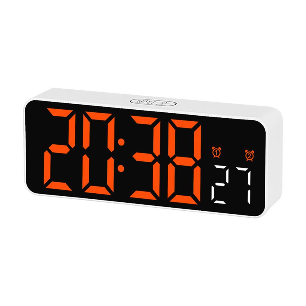 Digital Alarm Clock with Date Temperature LED Display and Timer Adjustment Brightness Battery Operated for Bedroom Table