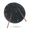 WELL ORIGIN Slit Drum, Tongue Drum, with Mallets, Finger Picks, and Storage Bag, 6-inch, 11 Notes, D Major, Steel Drum, Percussion Instrument, Yoga,